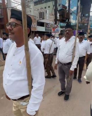 राष्ट्रीय स्वयंसेवक संघ का पथ संचलन