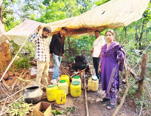 अवैध कच्ची शराब व 50 किग्रा महुआ लाहन जब्त