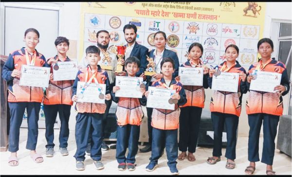 संस्कार के खिलाडिय़ों ने मारी बाजी, राष्ट्रीय लाठी स्पर्धा में जीते 16 पदक