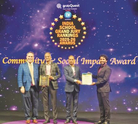 विचक्षण जैन विद्यापीठ कुम्हारी को एजुकेशन वल्र्ड ग्रांड ज्यूरी इंडिया स्कूल रैंकिंग अवार्ड में मिला विशेष सम्मान