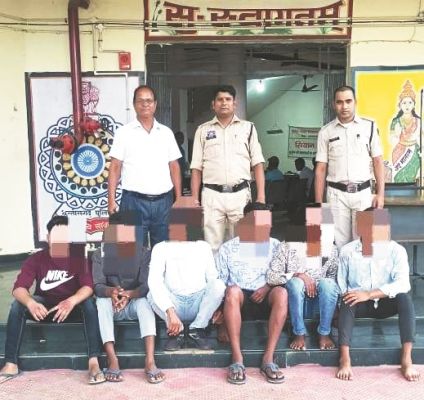 शांतिभंग करने वाले आधा दर्जन पर कार्रवाई