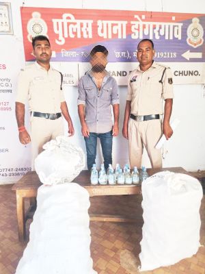 अवैध शराब संग आरोपी गिरफ्तार
