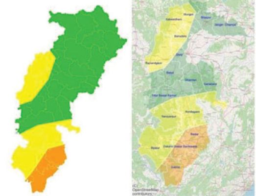 तूफान मोथा की गति तेज, कल से बस्तर में भारी बारिश