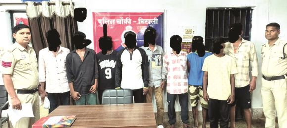 शांतिभंग, 9 बदमाशों पर कार्रवाई