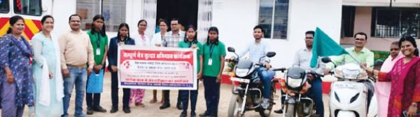 विकासखंड माकड़ी में संपूर्ण नेत्र सुरक्षा अभियान शुरु