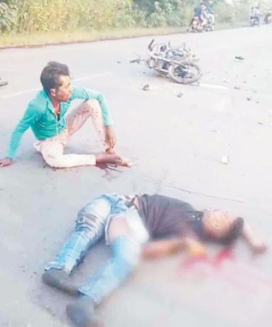 सडक़ हादसे में एक की मौत, एक घायल