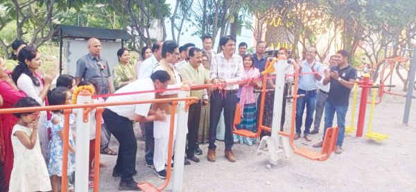 नपाध्यक्ष ने ओपन जिम का किया उद्घाटन