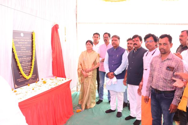 केदार ने किया अमलीगुड़ा एनीकेट  कम कॉजवे जीर्णोद्धार का भूमिपूजन