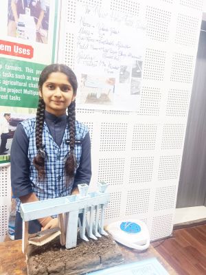  जोन स्तरीय राष्ट्रीय बाल वैज्ञानिक प्रदर्शनी में यास्मीन को तृतीय स्थान