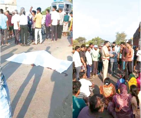 टेकारी में ई-कार ने बाइक सवार को ठोका, मौत