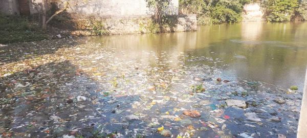 बूढ़ासागर में 2 साल से ब्लीचिंग पाउडर डालना भूला निगम