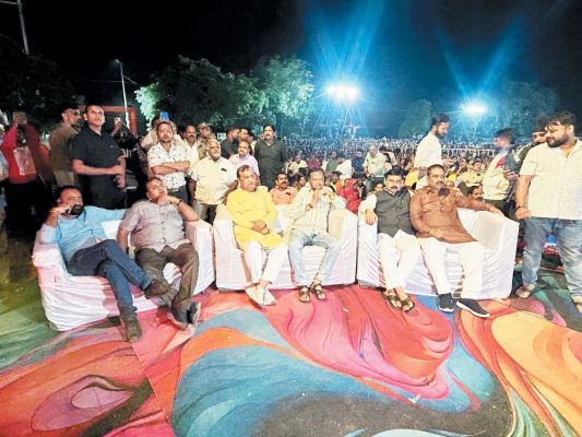 दुर्गा उत्सव समिति द्वारा माता का जगराता