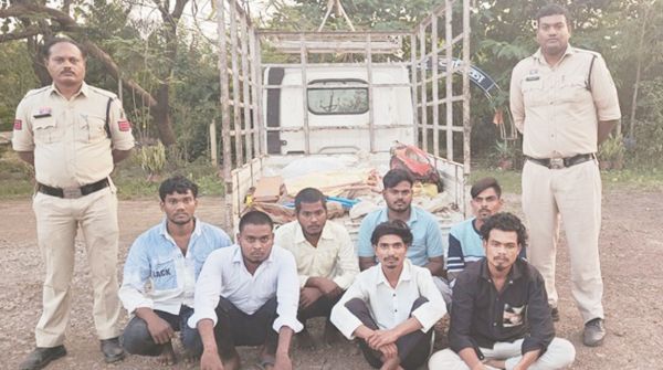 कॉपर तार चोरी करने वाला गिरोह गिरफ्तार