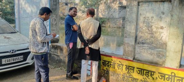 महापौर ने बूढ़ासागर में चल रहे  सफाई कार्य का लिया जायजा