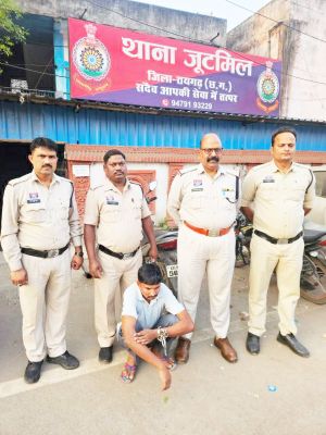 घर में चोरी का आरोपी गिरफ्तार, तीन की तलाश 