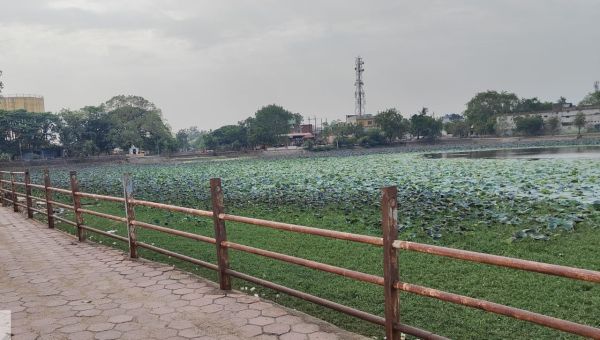 रामसागर तालाब का पानी परीक्षण में दूषित पाया गया