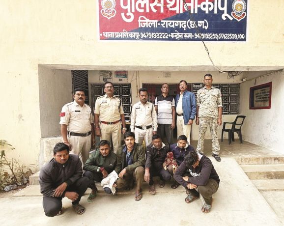 जमीन विवाद पर मारपीट,  6 गिरफ्तार