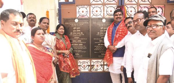 स्कूल शिक्षा मंत्री ने चण्डी मंदिर परिसर में डोमशेड व मंच निर्माण का किया भूमिपूजन