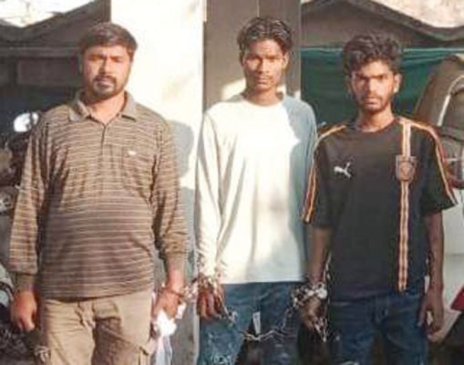हाइवा ड्राइवर से 32 सौ लूटने वाला हिस्ट्रीशीटर दो साथियों के साथ गिरफ्तार