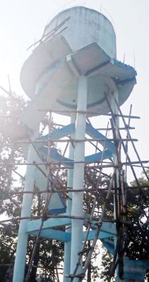 पानी टंकी निर्माण तीन साल से अधूरा, आप ने उठाए सवाल