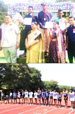 वल्लभाचार्य कॉलेज में सेक्टर स्तरीय एथलेटिक्स महिला-पुरुष स्पर्धा