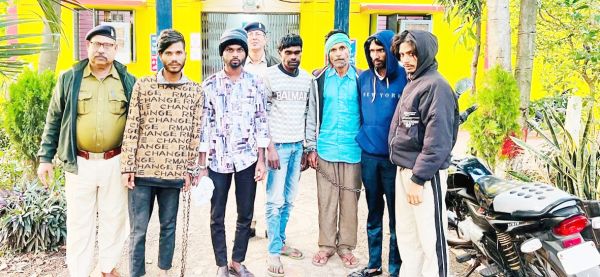 लूट के 6 आरोपी गिरफ्तार