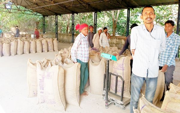 कर्मियों की हड़ताल से धान खरीदी प्रभावित