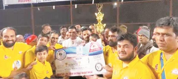 सिंधी समाज का क्रिकेट स्पर्धा में  ए1 फाइटर्स विजेता