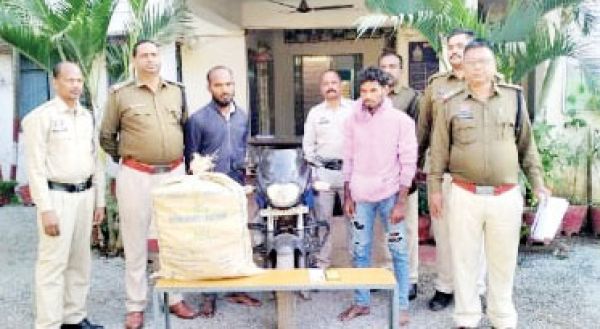   5 किलो गांजा सहित दो आरोपी गिरफ्तार