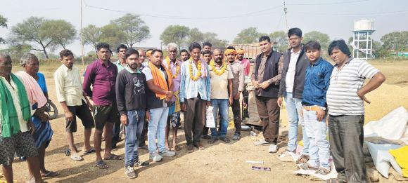 सहकारी समिति लेंध्रा छोटे में धान खरीदी का शुभारंभ