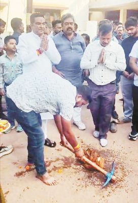 शांति नगर वार्ड 14 में 96 लाख की लागत से डामरीकरण का भूमिपूजन