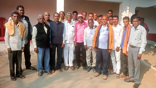 देव प्रसाद चौहान का महापल्ली में स्वागत