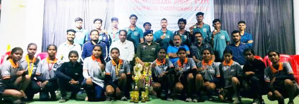 राज्य स्तर जूनियर बॉल बैडमिंटन में महासमुंद की बालक-बालिका टीम विजयी
