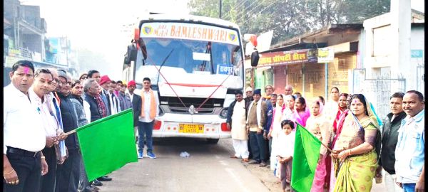 कुरूद क्षेत्र के 33 श्रद्धालु रामलला दर्शन के लिए अयोध्या रवाना