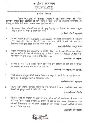 निलंबन के निर्देश के बाद भी कार्रवाई ठप, प्रतापपुर बीईओ पद पर यथावत