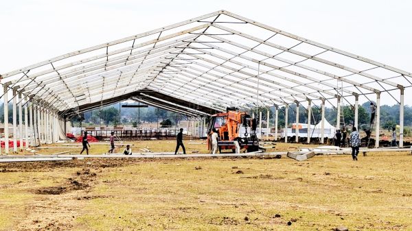 पं. प्रदीप मिश्रा की शिव महापुराण कथा, तैयारी जोरों पर