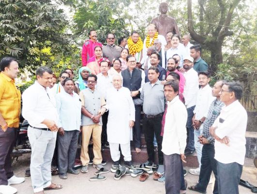 नवनियुक्त जिला अध्यक्ष सुखचंद बेसरा का जगह-जगह अभिनंदन