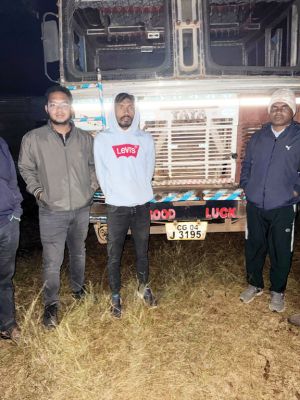 जोजल में 350 बोरा में अवैध धान से भरा ट्रक जब्त