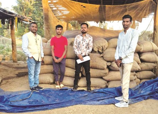 एमएमसी जिले में 40 कट्टा धान जब्त