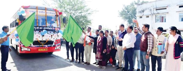 जिला मुख्यालय से छतोड़ी तक बस सेवा शुरू