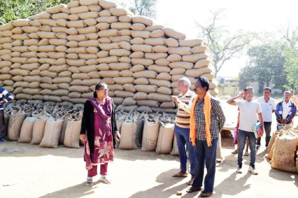 कलेक्टर ने धान खरीदी केंद्रों का किया निरीक्षण
