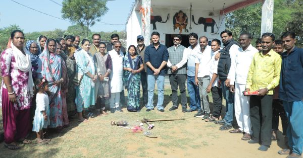 काली मंदिर परिसर में लगेगा शेड, नपाध्यक्ष ने किया भूमिपूजन