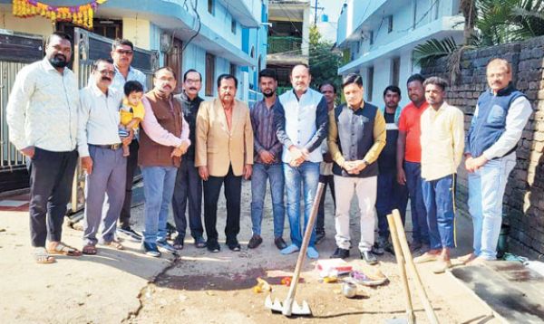 कांक्रीट सडक़, नपाध्यक्ष ने किया भूमिपूजन