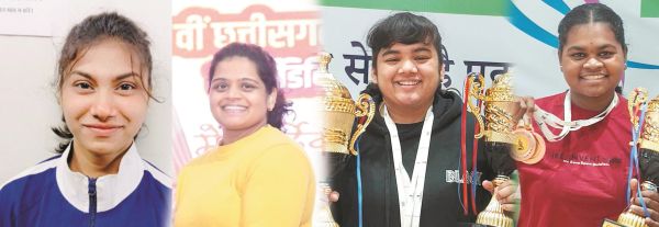 वेटलिफ्टिंग में शहर की 4 महिला खिलाडिय़ों ने जीता पदक