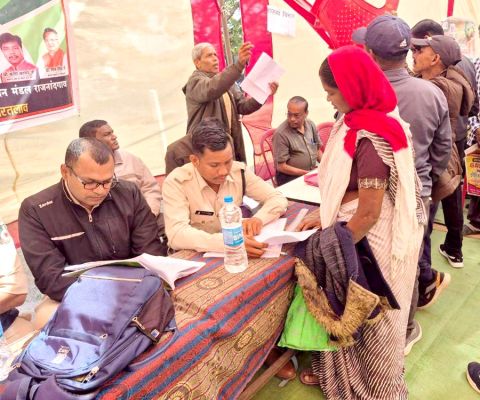 मडिय़ान शिविर में 35 आवेदनों का त्वरित निराकरण