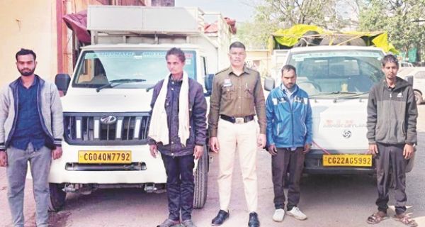 मवेशी तस्करी करते 4 आरोपी पकड़ाए