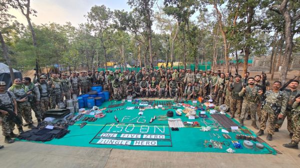 नक्सलियों की हथियार निर्माण इकाई ध्वस्त