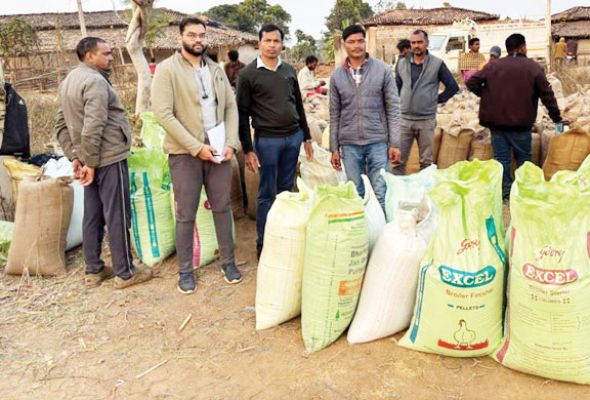 45 बोरी अवैध धान जब्त
