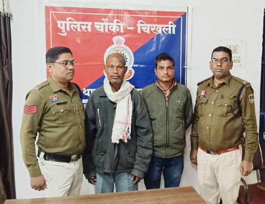 कोठार से 3 कट्टा धान चोरी,  गांव के ही 2 आरोपी गिरफ्तार