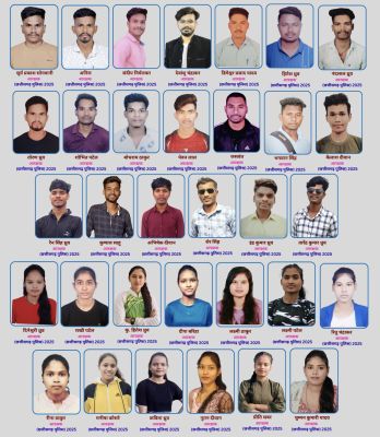 नवकिरण अकादमी व जिला ग्रंथालय के 33 का आरक्षक पद पर चयन